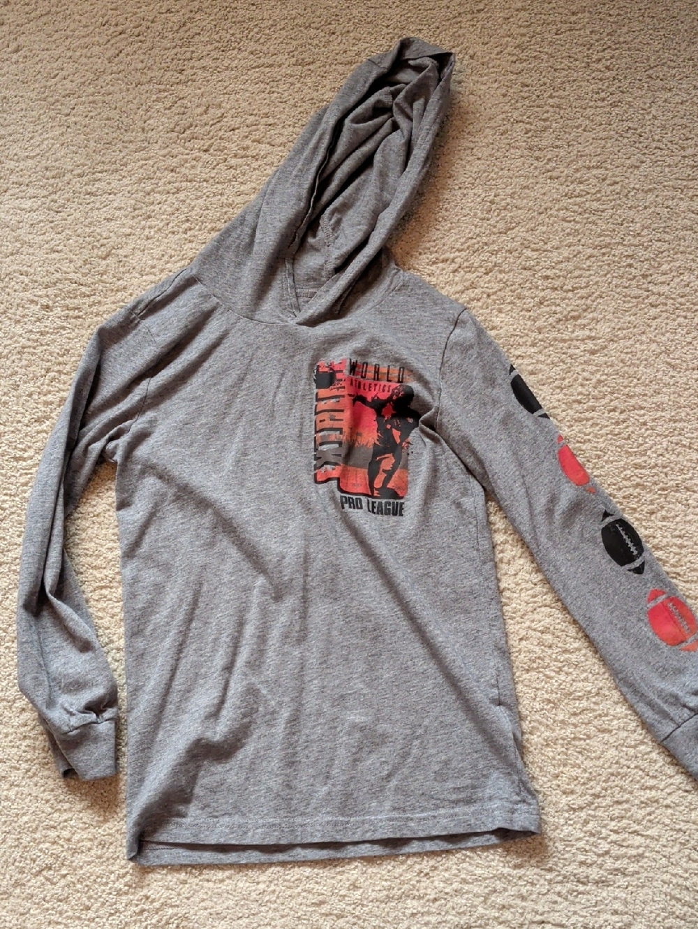 Kids Football Carter's Gray Kids Tee